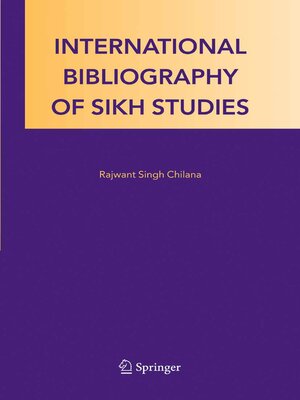 cover image of International Bibliography of Sikh Studies